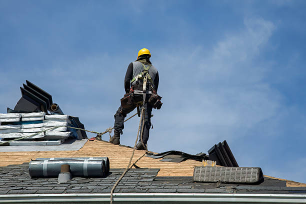 Professional Gutter Installation technician working in White Oak, WV